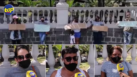 Manifestation des Rodriguais bloqués à Maurice devant l’Hôtel du gouvernement : « Nous sommes coincés à Maurice depuis des mois… nos familles ont besoin de nous », affirment-ils