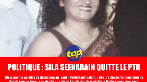 Politique : Sila Seenarain quitte le PTr