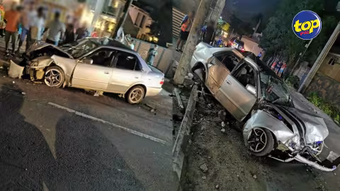 A Trou-aux-Biches : Accident de la route impliquant trois véhicules, aucun blessé à déplorer