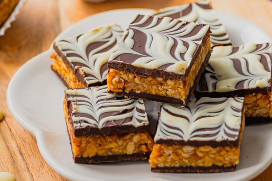 Zellige gâteaux cacahuètes chocolat